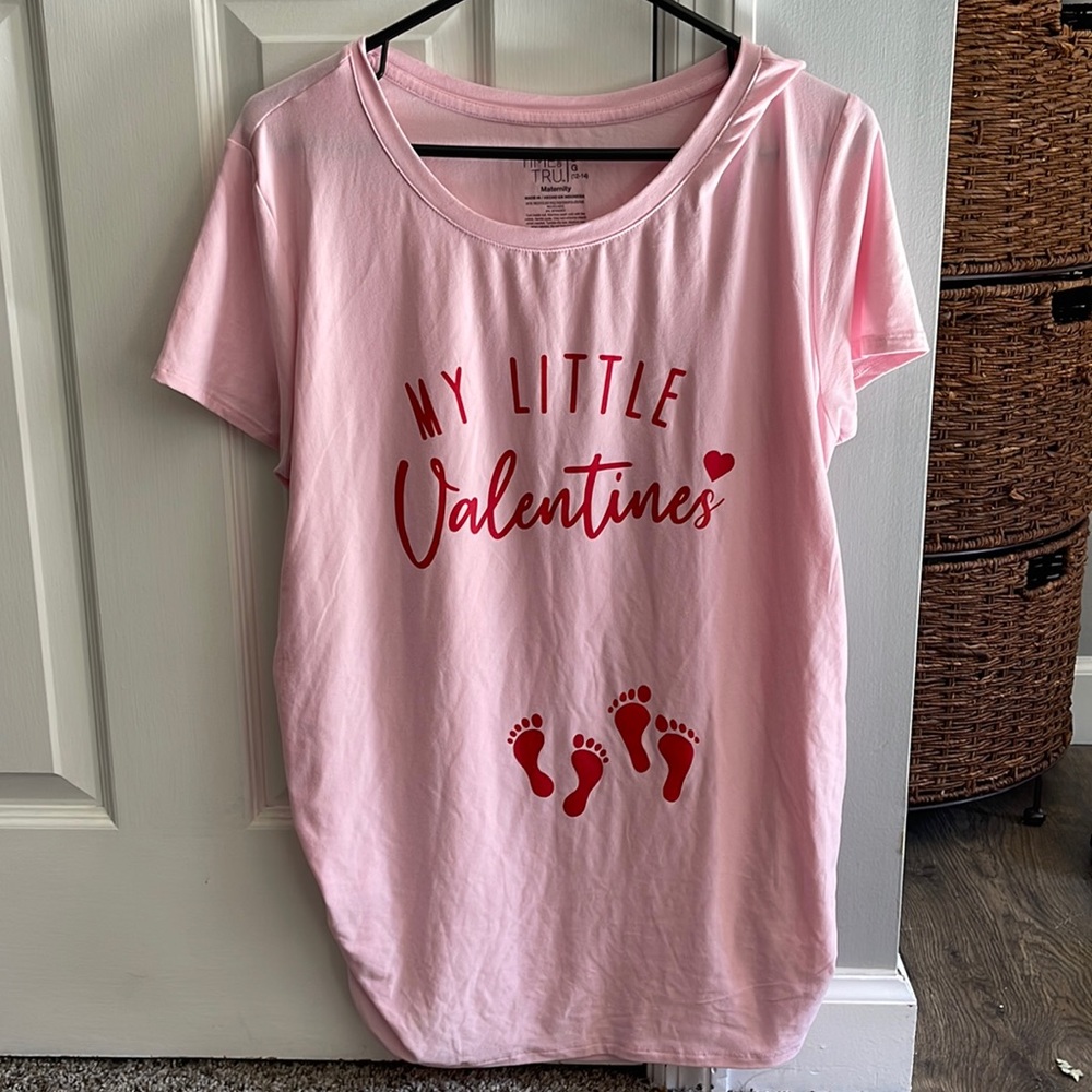 Twin Maternity shirt! Happy Valentine’s Day!